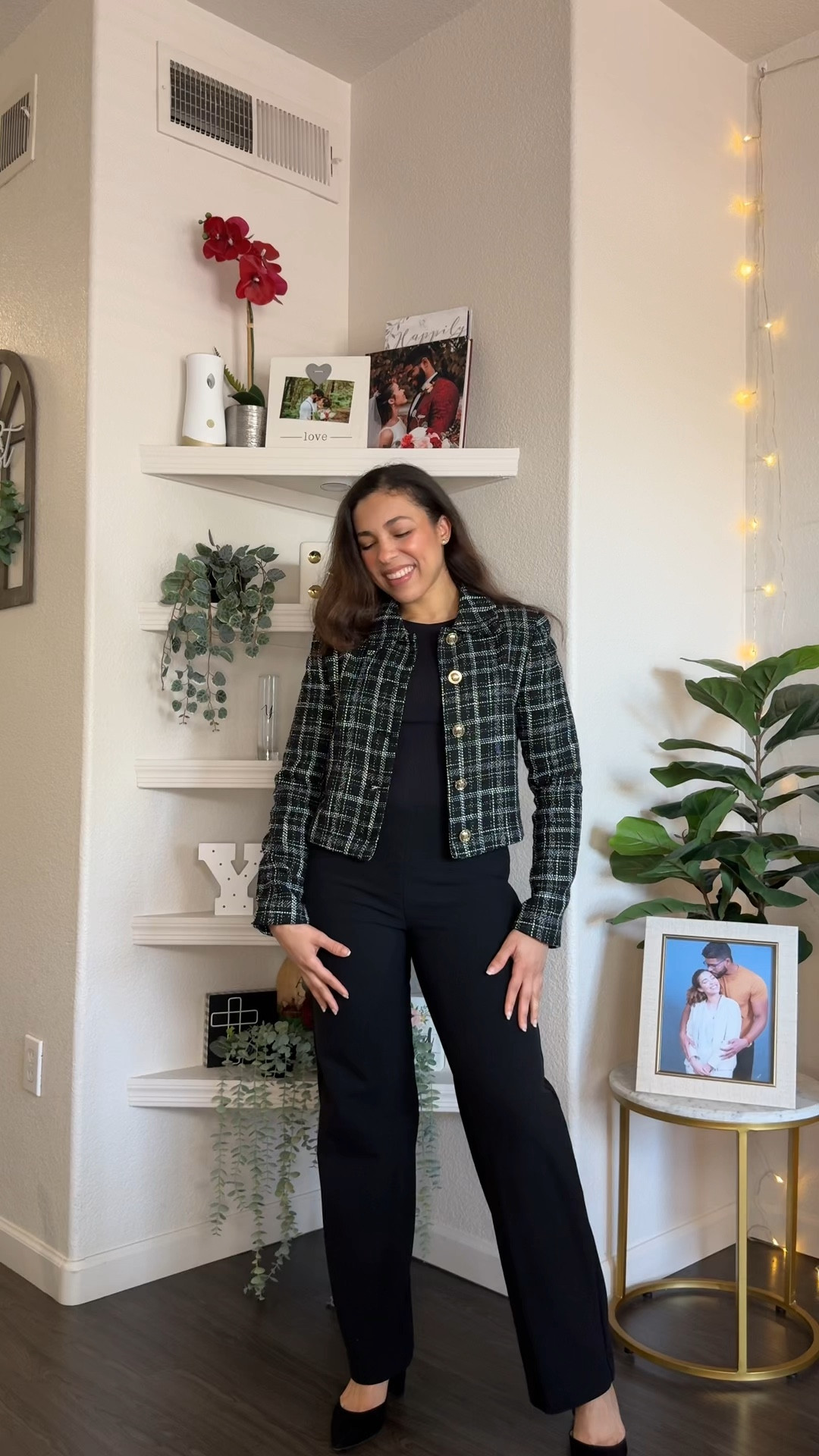 Day 5 sharing my blazer collection. Another Zara find on winter sale 

I tagged similar ones here that you can style the same way 😊

Black tweed blazer, black trousers, black bodysuit, black pumps,

#LTKstyletip #LTKfindsunder100 #LTKfindsunder50