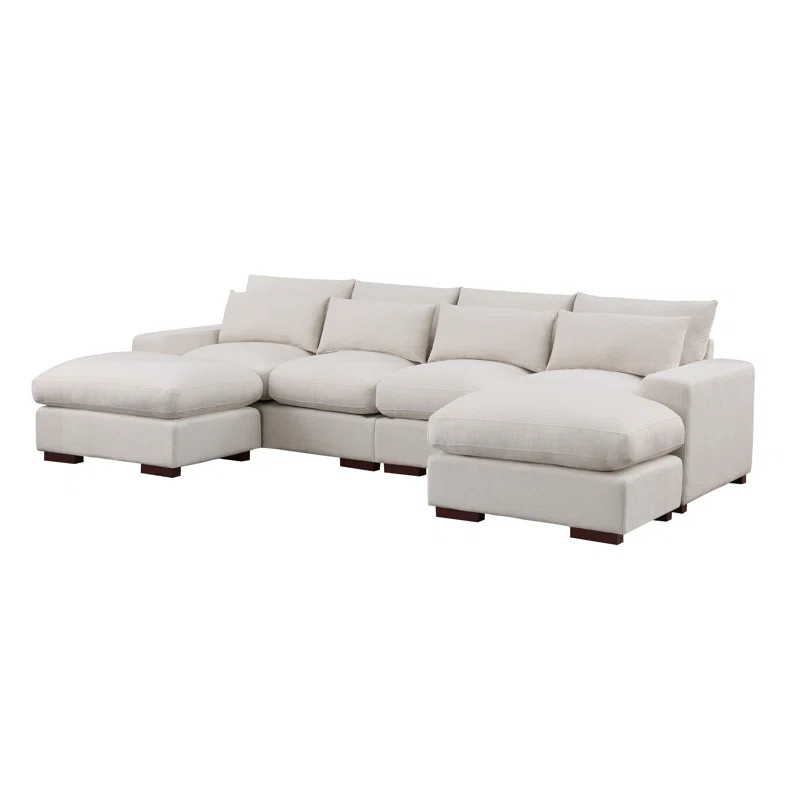 Nyerere 123.24" Upholstered Sofa | Wayfair North America