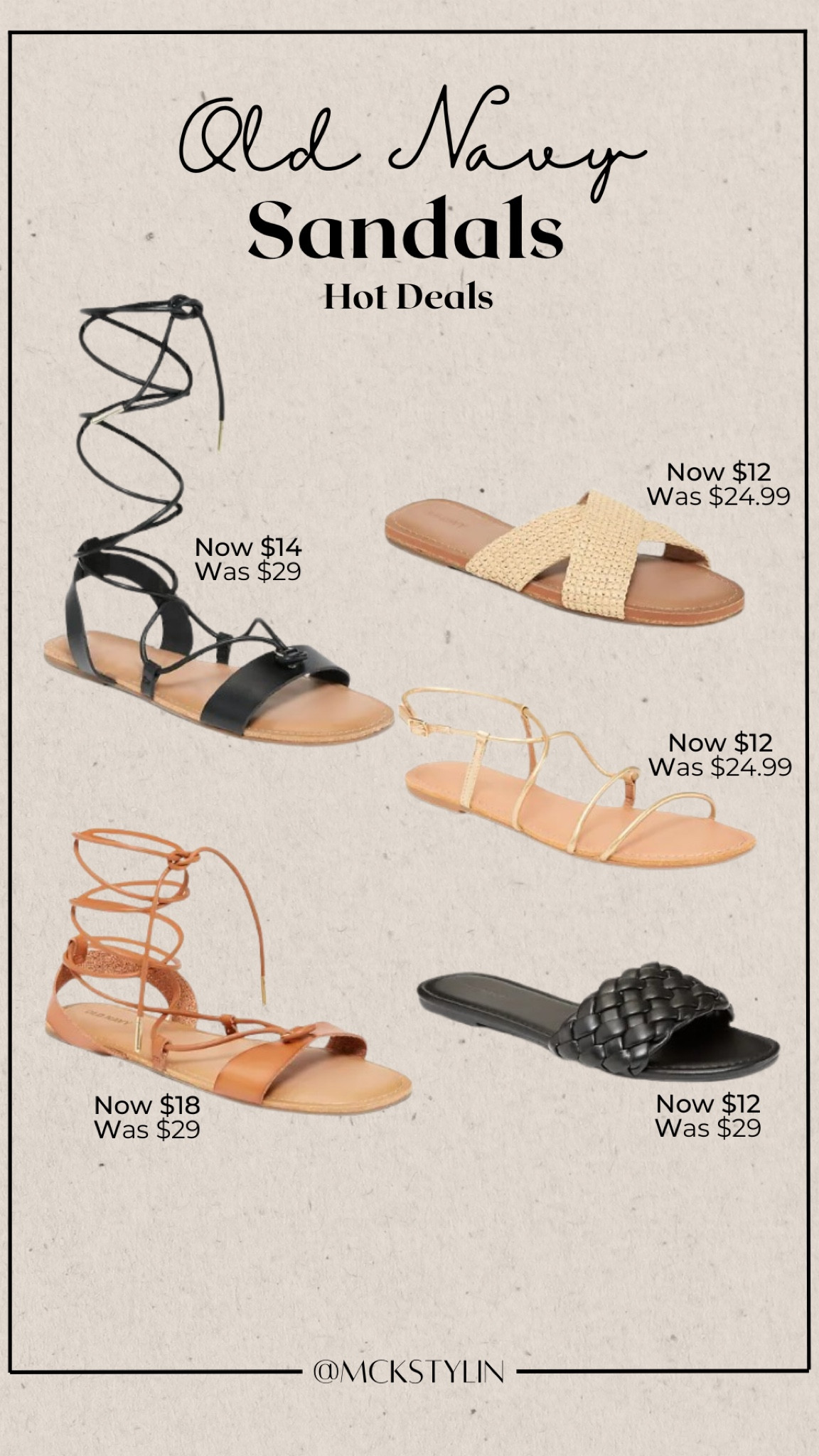 Sandal sale hot sale old navy