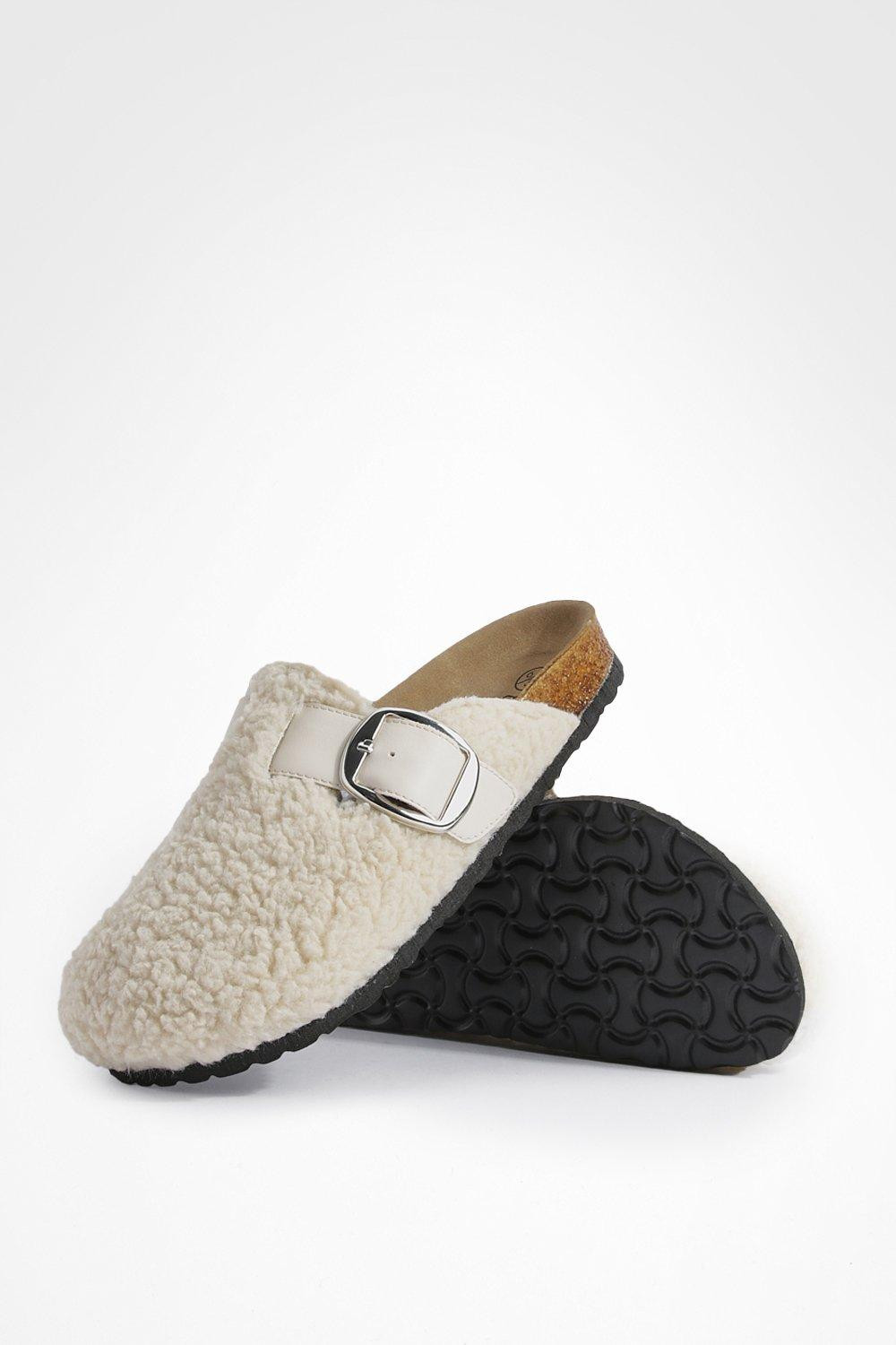 Oversized Buckle Borg Clogs | boohoo (US & Canada)