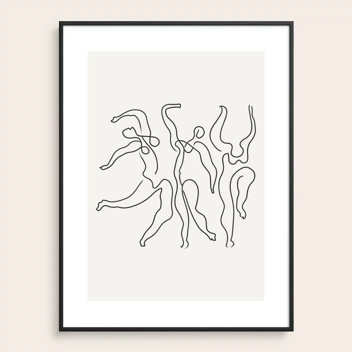 Three Dancers by Pablo Picasso Framed Art Print by Historia Fine Art Gallery | Society6 | Society6