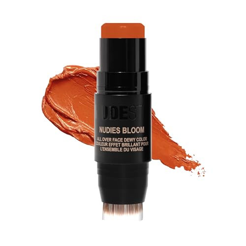 Nudestix Nudies Bloom All Over Dewy Color – 3-in-1 Cream Blush Stick for Cheeks, Eyes & Lips with Built-In Brush | Sheer, Glossy Finish | Vegan, Long-Wear, Multi-Use Makeup (Rusty Rouge) | Amazon (US)