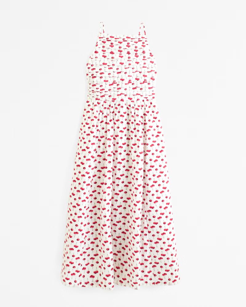 The A&F Emerson Apron Midi Dress | Abercrombie & Fitch (US)