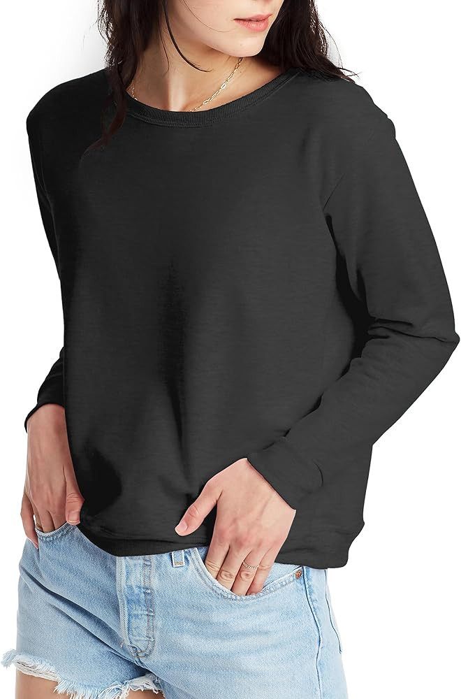 Hanes EcoSmart Women’s Fleece Crewneck Pullover Sweatshirt For Women | Amazon (US)