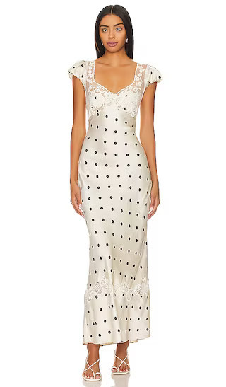 Free People Butterfly Babe Midi Dress in Ivory. - size XL | Revolve Clothing (Global)