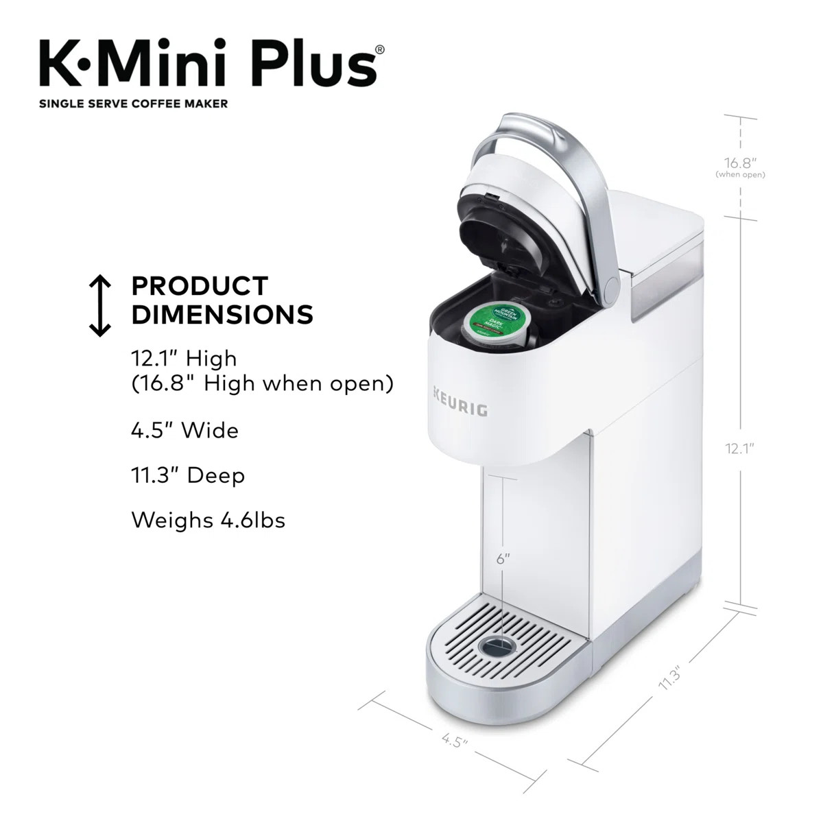 Keurig K-Mini Plus Single Serve K-Cup Pod Coffee Maker 5000341911 | Wayfair North America