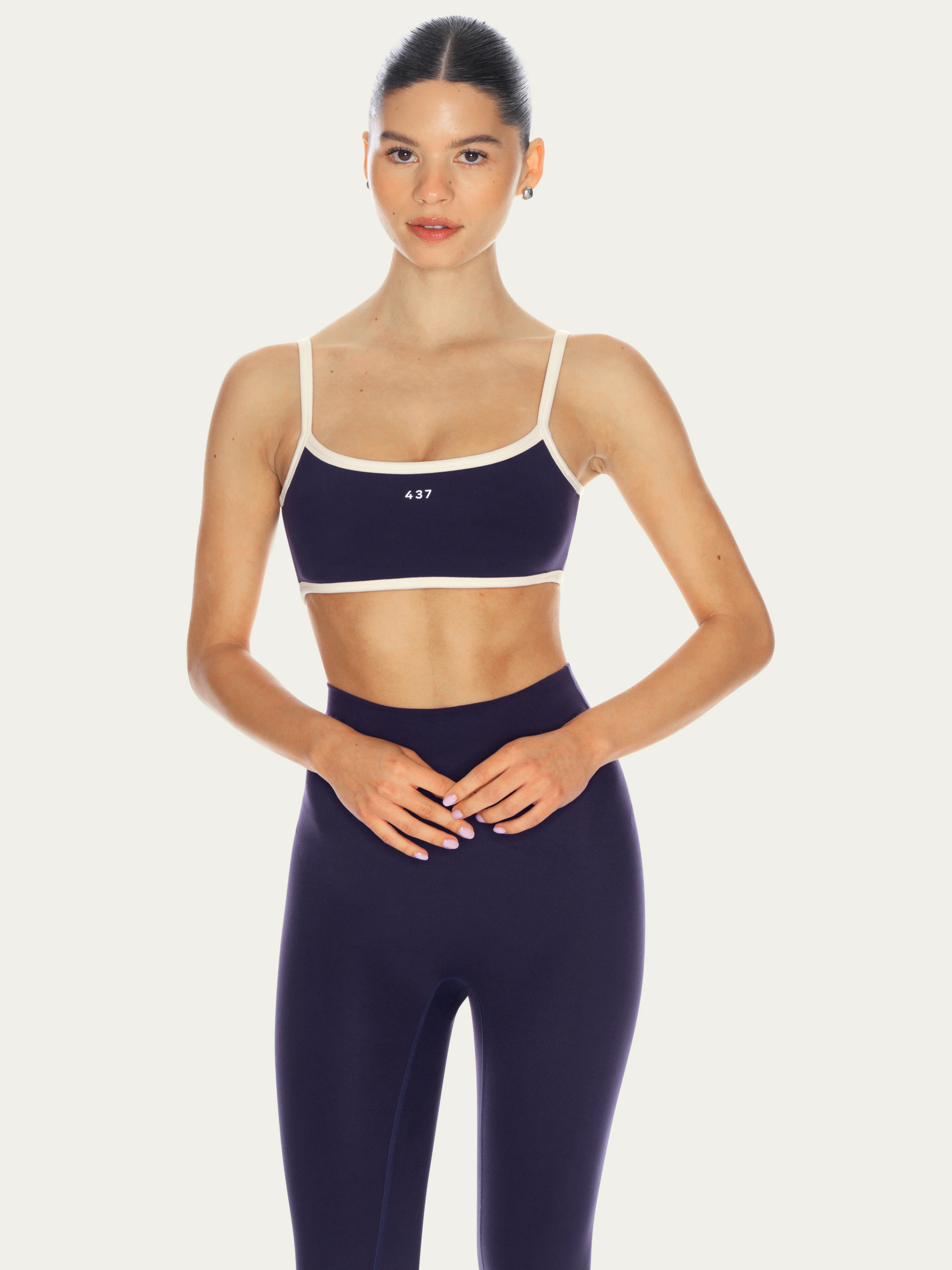 The Micro Bra Navy & Cream | 437