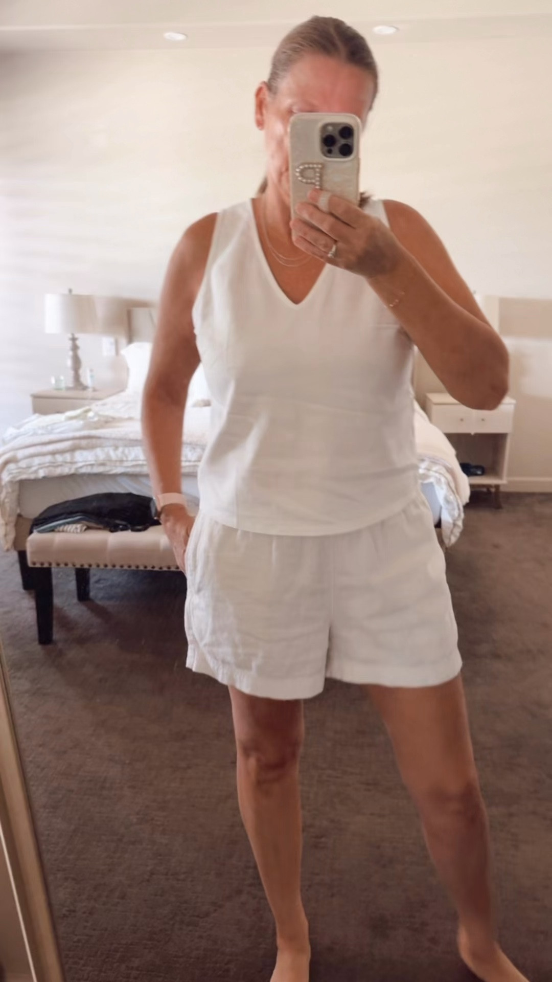 Effortless linen outfit

neutral outfit idea, linen shorts outfit, casual chic outfit, elevated everyday outfit, effortless summer style, minimalist outfit style, capsule wardrobe outfit, simple chic outfit, polished casual outfit, classic neutral outfith