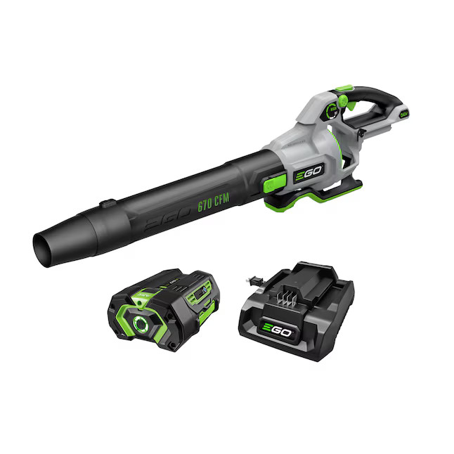 EGO POWER+ 56-volt 670-CFM 180-MPH Battery Handheld Leaf Blower 4.0 Ah | Lowe's