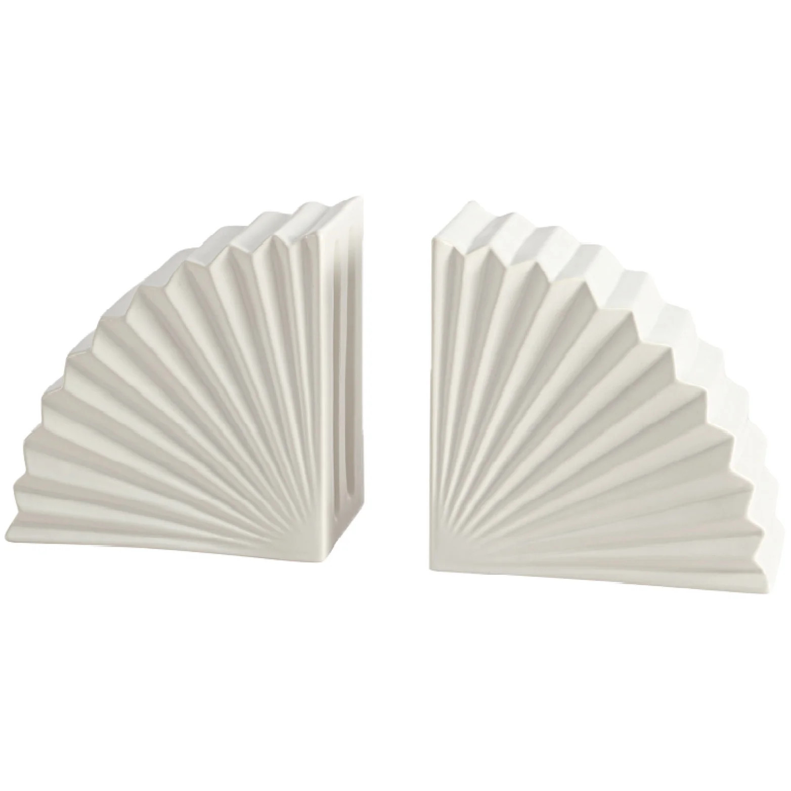 Home Decor Collection Style House Ruffled White Stone Matte Bookends, 5.9" L x 3.5" W x 5.9" H | Walmart (US)