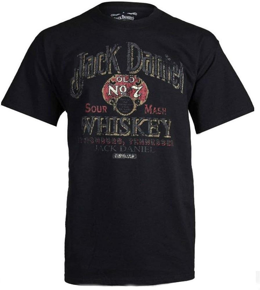 Jack Daniel’s Men’s Sour Mash Vintage T-Shirt (XX-Large) Black | Amazon (US)