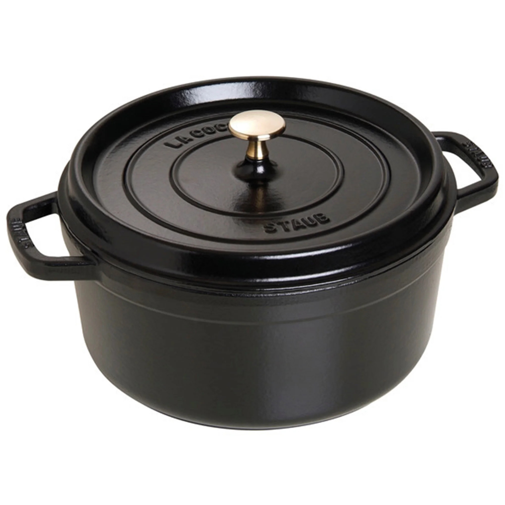 Staub Cast Iron 5.5-qt Round Cocotte - Matte Black | Walmart (US)