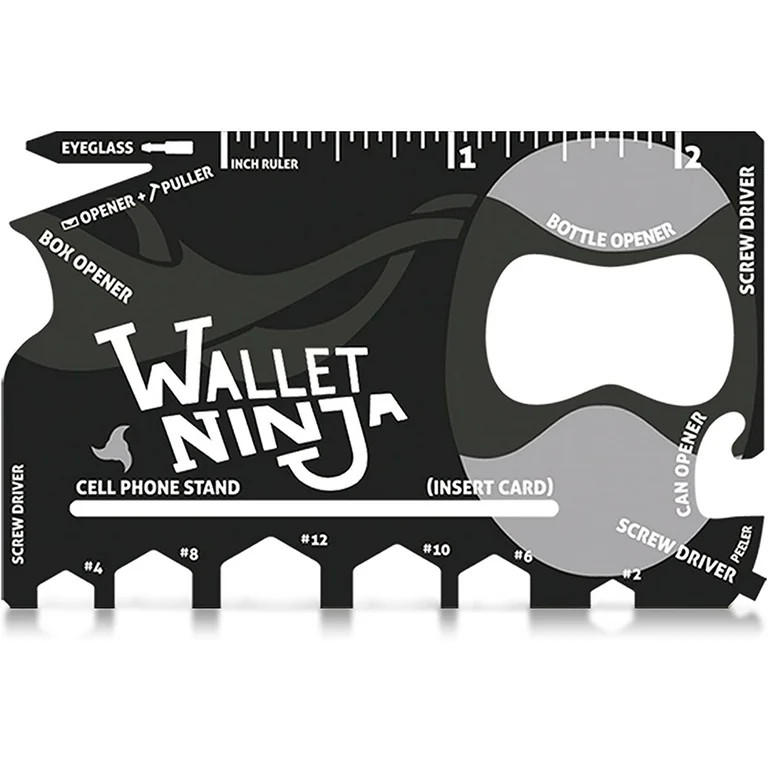 Wallet Ninja 18 In 1 Multi-Purpose Credit Card Size Pocket Tool | Walmart (US)