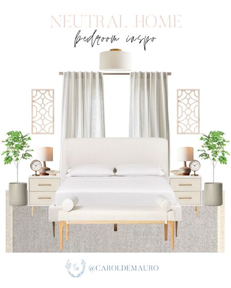 Here's a white aesthetic bed, a neutral side table, a faux plant, night lamp, wall decor and more to elevate your bedroom!
#springrefresh #homerenovation #bedroominspo #designtips

#LTKSeasonal #LTKStyleTip #LTKHome
