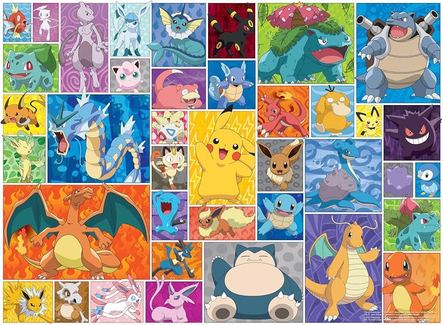 Buffalo Games - Pokemon - Frames - 1000 Piece Jigsaw Puzzle for Adults Challenging Puzzle Perfect... | Amazon (US)