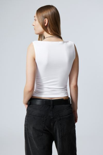Ärmelloses Oberteil mit U-Boot-Ausschnitt Annie | H&M (DE, AT, CH, NL, FI)