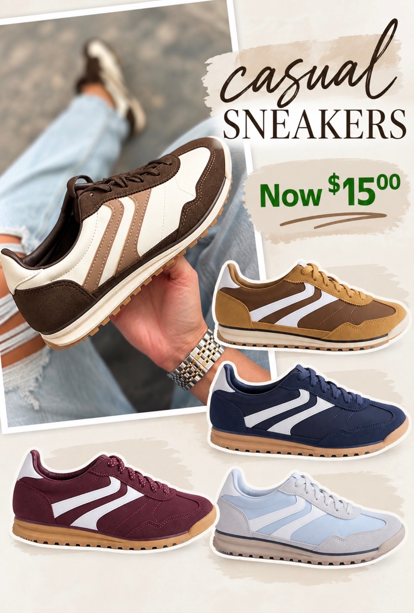🚨 NOW $15!!!

New casual sneakers from Walmart. Less than $25 🤯
TTS

#LTKSeasonal #LTKOver40