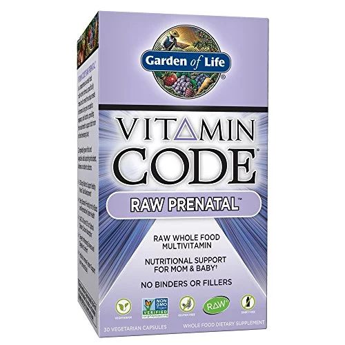 Garden of Life Vitamin Code Raw Prenatal Multivitamin, Whole Food Prenatal Vitamins with Iron, Fo... | Walmart (US)