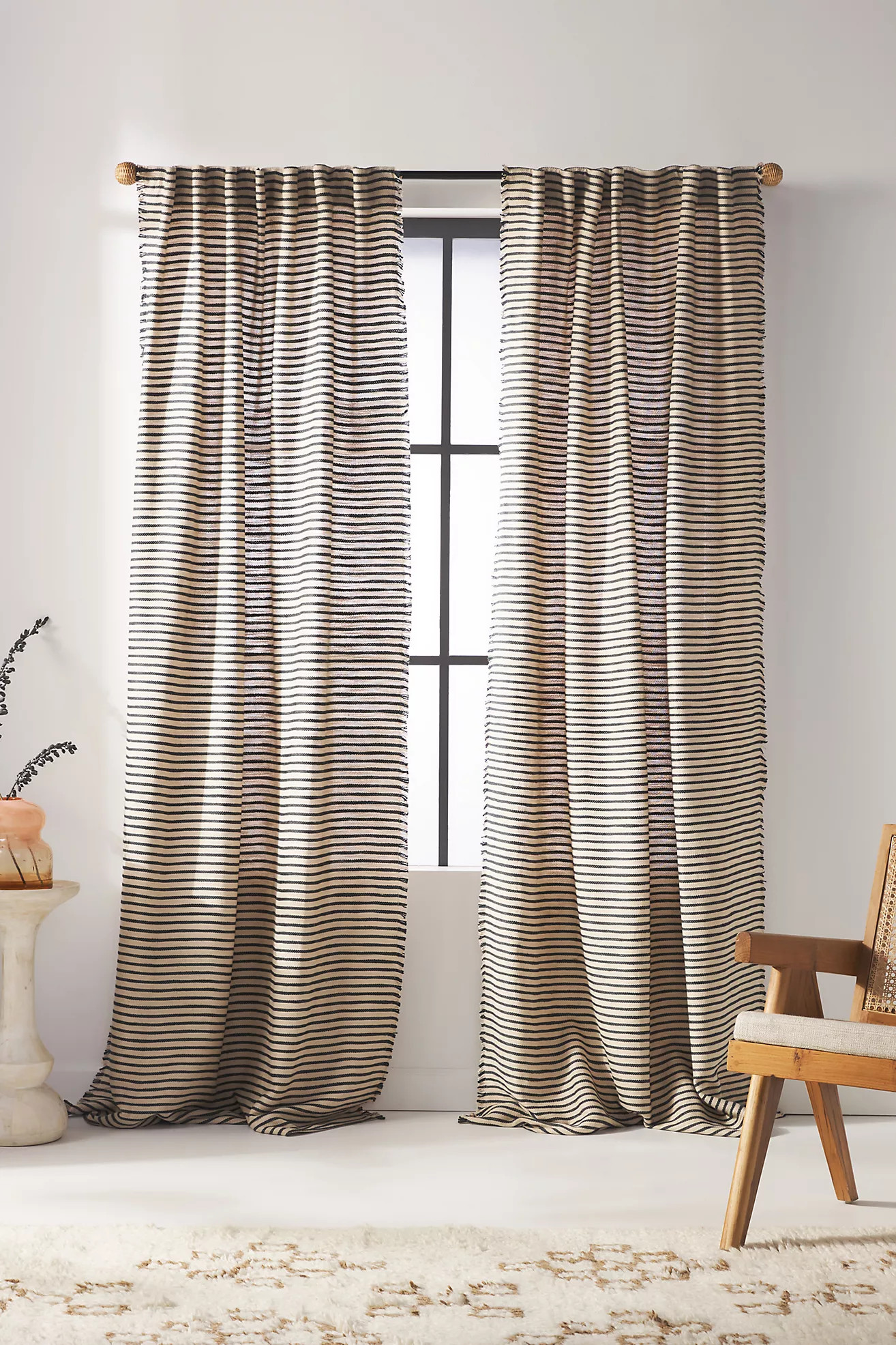 Luxe Linen Blend Curtain | Anthropologie (US)