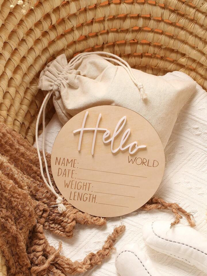 Newborn Letter Graphic Monthly Milestones Photography Prop | SHEIN