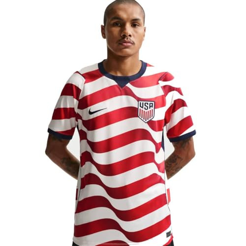 Nike Men's USA Soccer Jersey 2026 USMNT Home Stadium - Dri-FIT Short Sleeve US Men's National Team Jersey for the FIFA World Cup, Adult Sizes (X-Large) Red/White/Navy | Amazon (US)