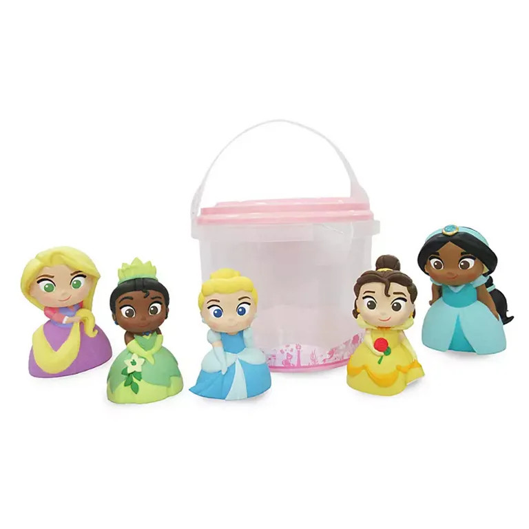Disney Cinderella Belle Jasmine Tiana Rapunzel Bucket Bath Toy Set New with Tag | Walmart (US)