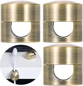 3 Sets Charger Holders for Cords, Antique Copper Color Adjustable Cable Anchor Holders, Adhesive ... | Amazon (US)