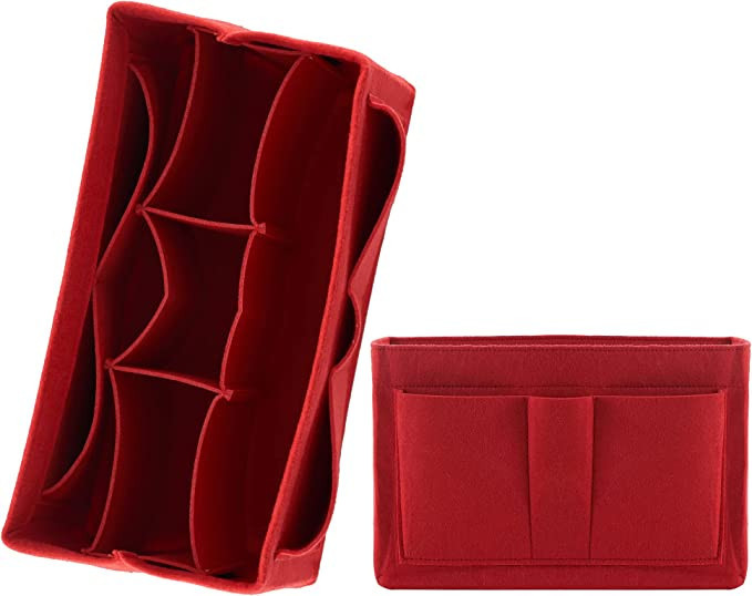 Olunsu Purse Organizer Insert with Zipper Felt Bag Divider Keep Bag Shape for Purse Handbags Tote... | Amazon (US)