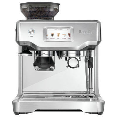 Machine Espresso Automatique Barista Touch De Breville Avec Moussoir À Lait Et Moulin À Café - Acier Inoxydable Brossé | Best Buy Canada