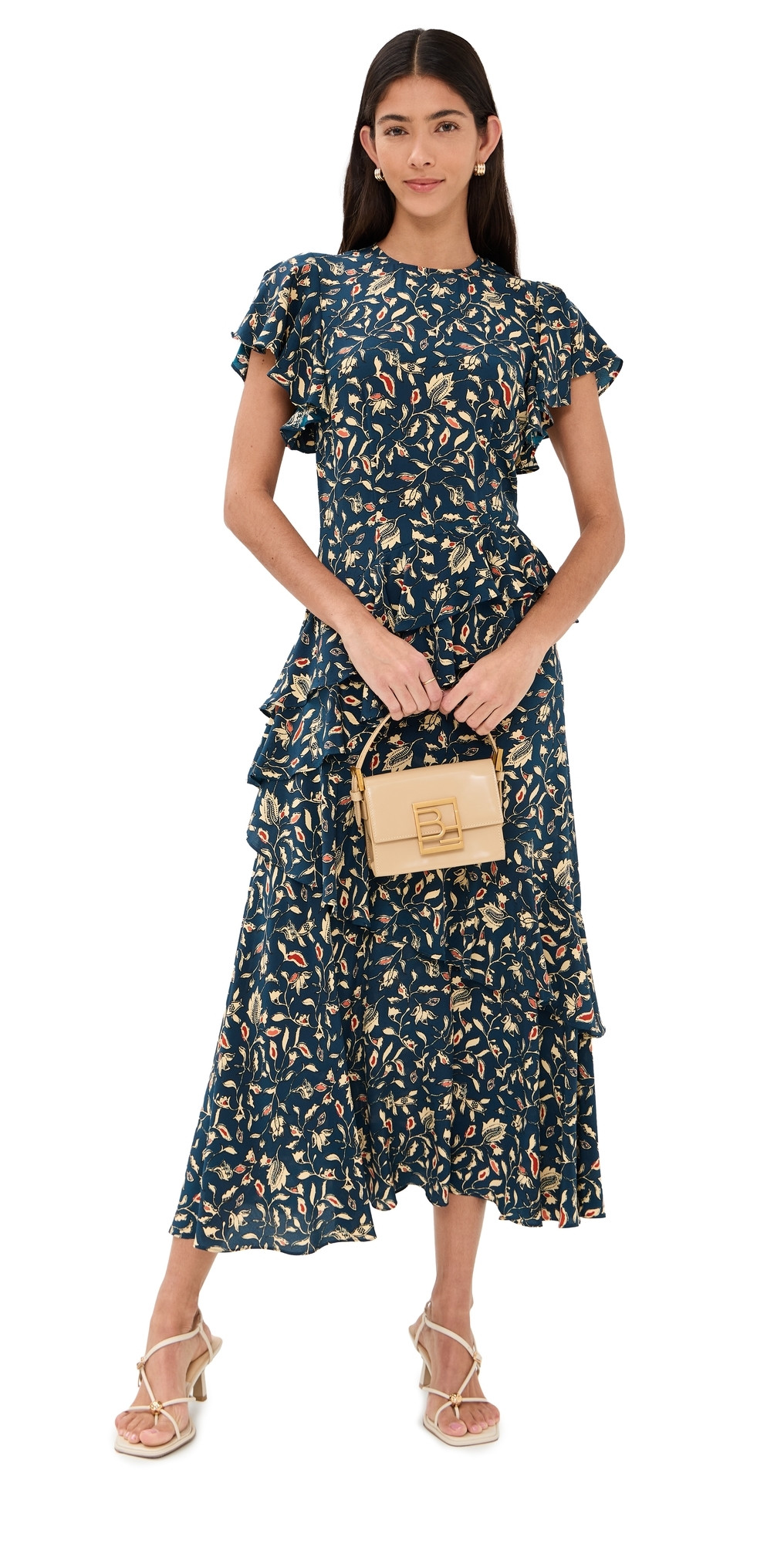 Ulla Johnson Amaia Silk Dress Midnight Garden 2 | Shopbop
