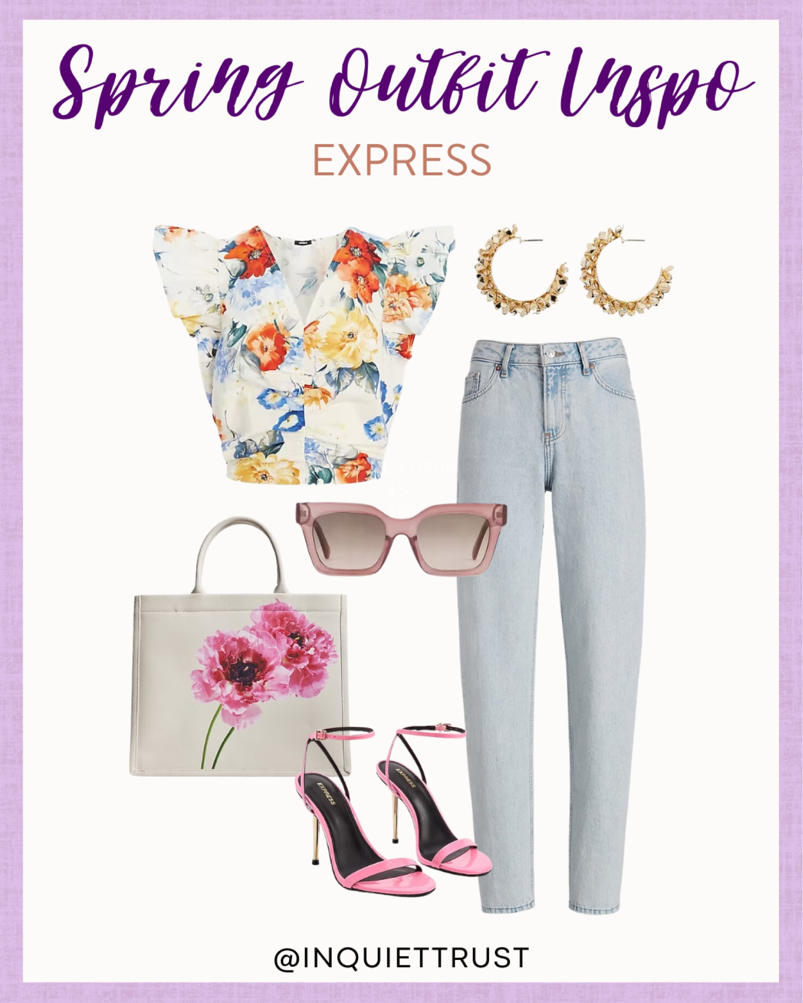 Spring Chic Outfit Inspo: floral blouse, jeans, and pink heels!

#springfashion #casualstyle #floralhandbags #outfitidea

#LTKFind #LTKstyletip #LTKunder100
