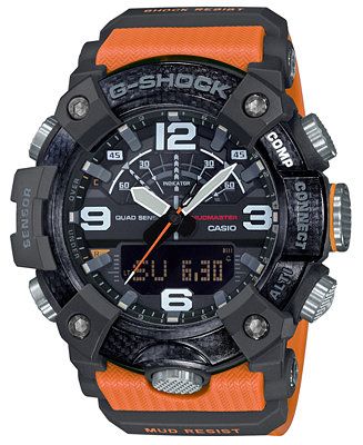 G-Shock Men's Analog-Digital Connected Mudmaster Orange & Black Resin Strap Watch 53.1mm & Review... | Macys (US)