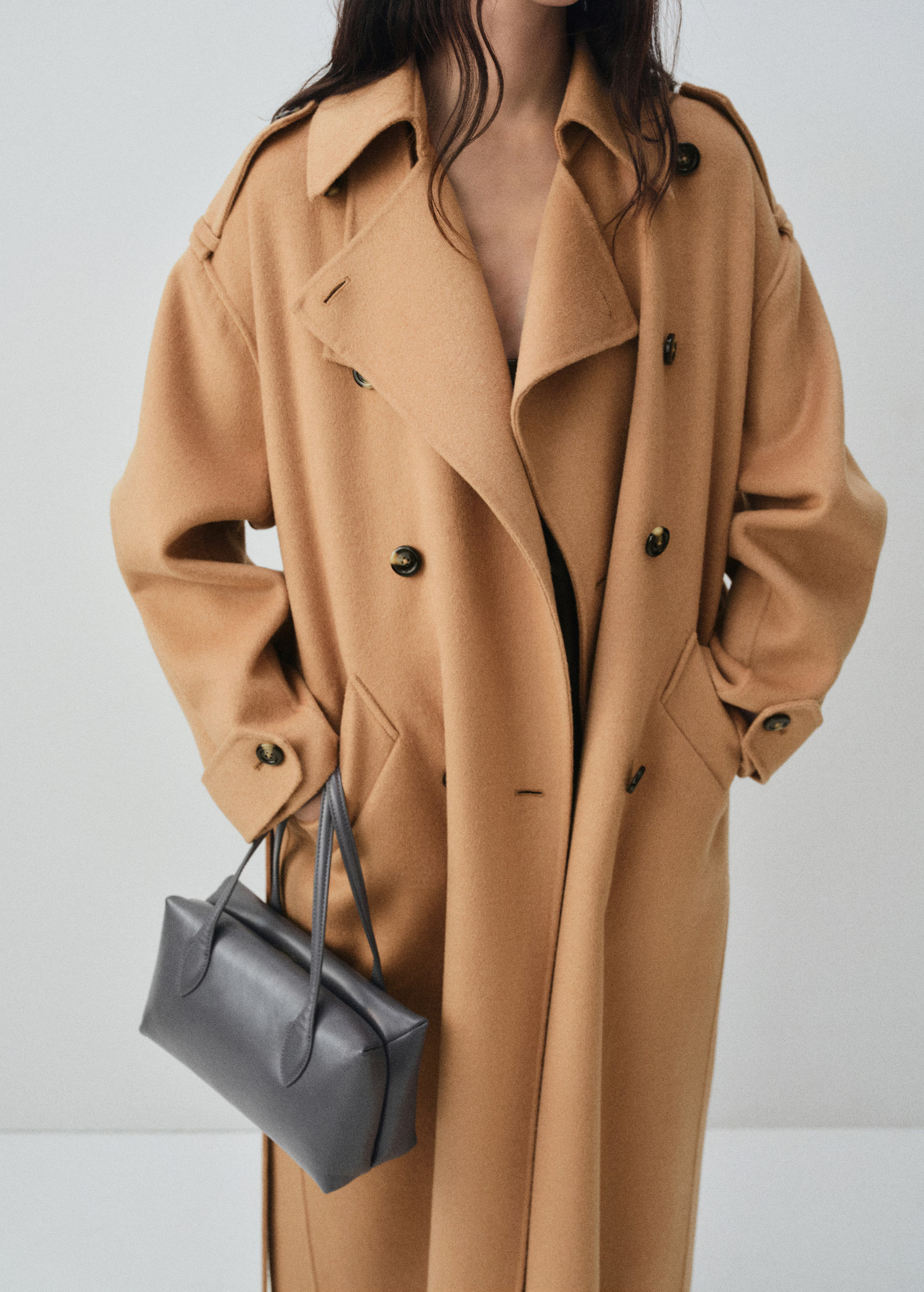 Double-breasted wool coat | Mango (US/MX/AU)