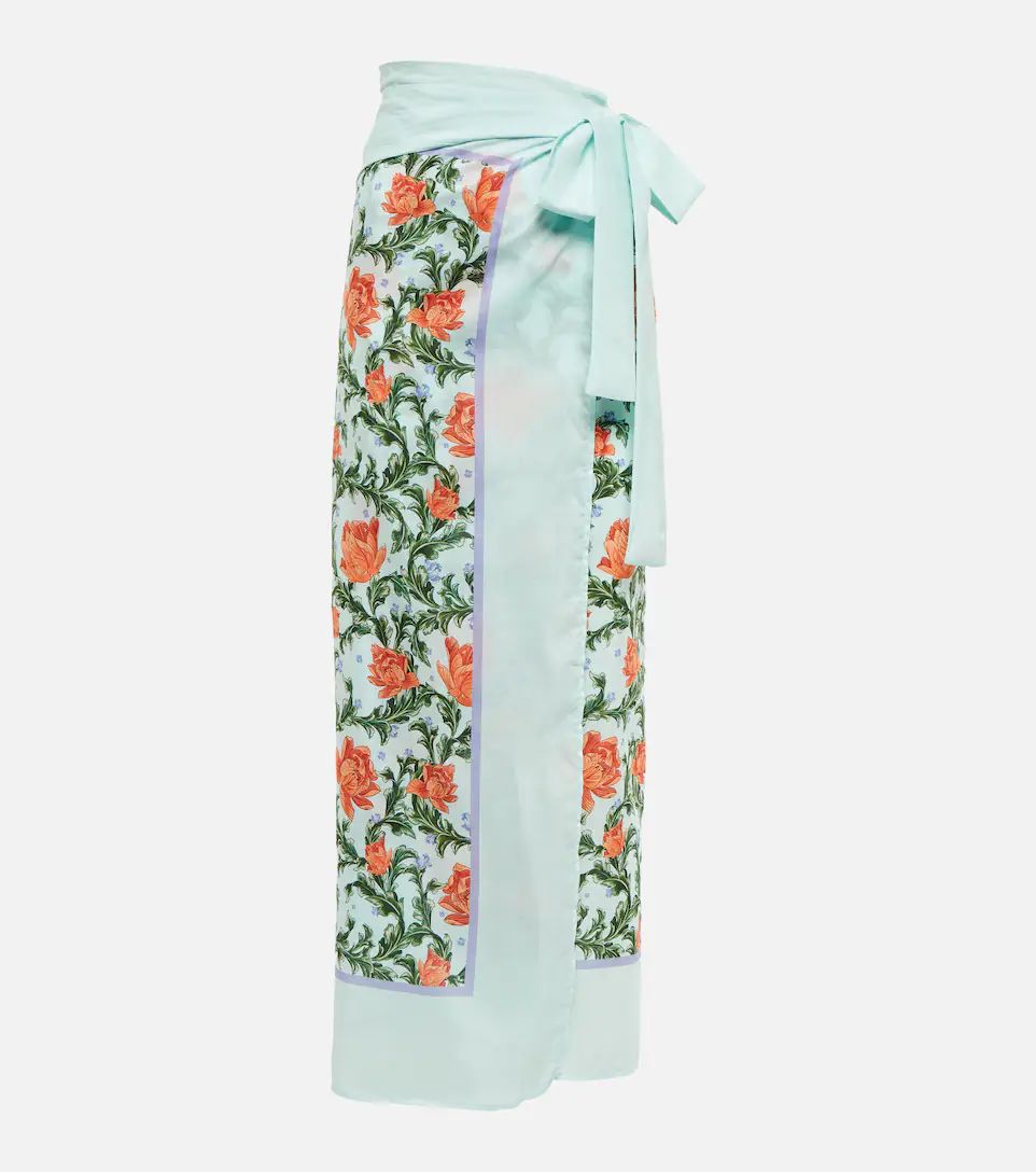 Lavanda printed cotton and silk sarong | Mytheresa (US/CA)
