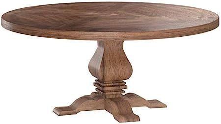 Coaster Home Furnishings Florence Round Pedestal Dining Table Rustic Smoke | Amazon (US)