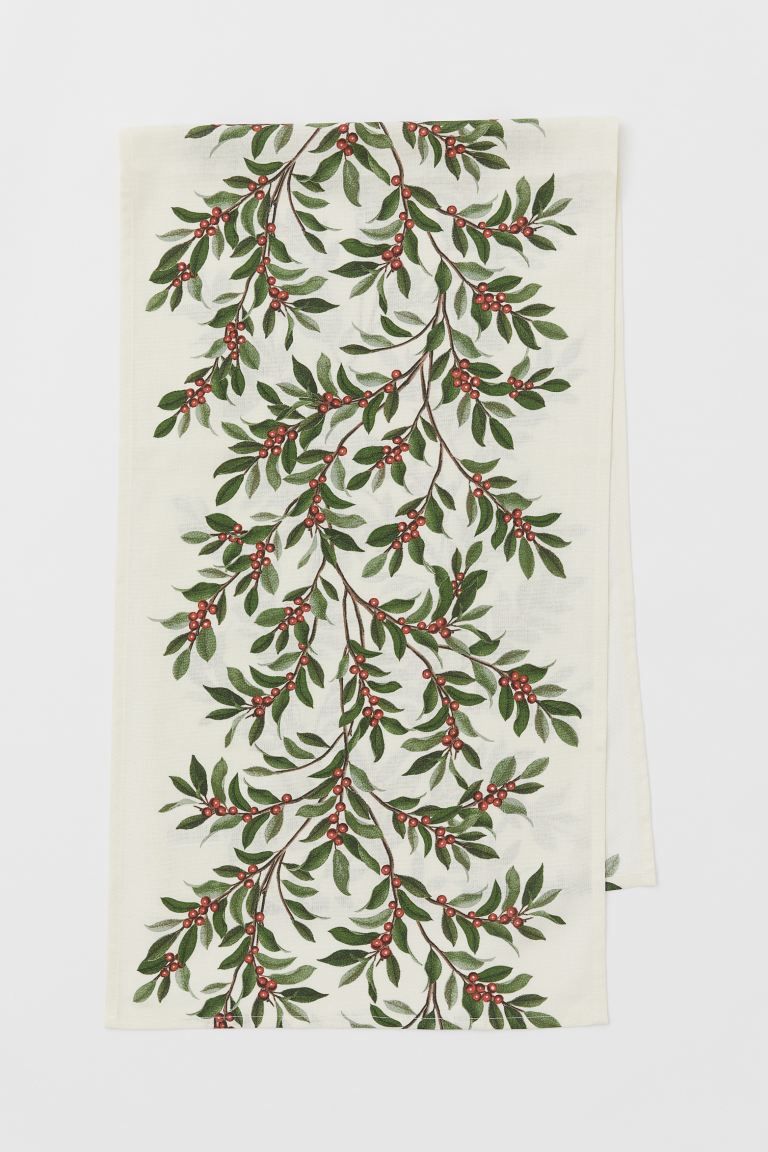 Patterned Cotton Table Runner | H&M (US)