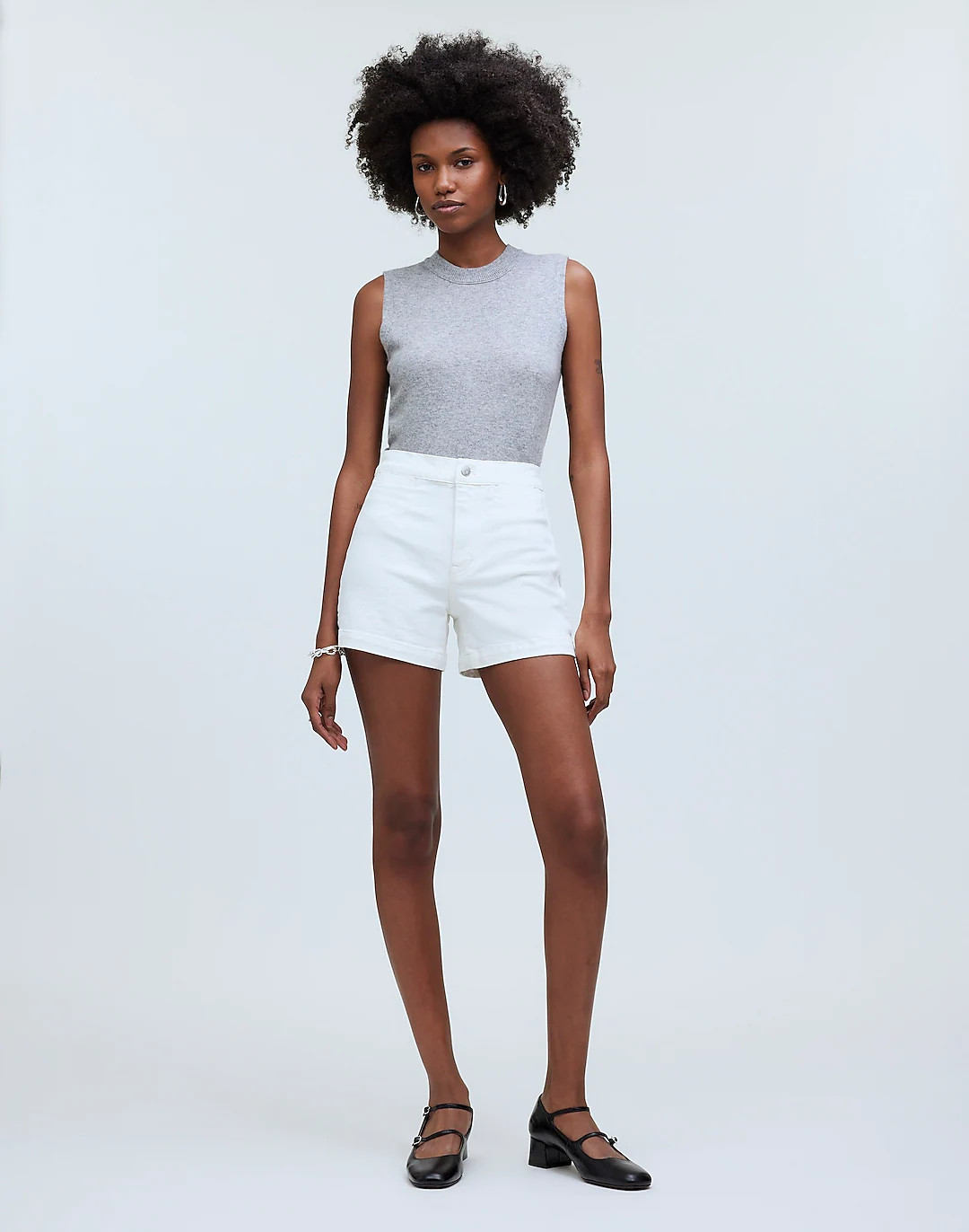 The Denim Emmett Short in Tile White: Welt Pocket Edition | Madewell