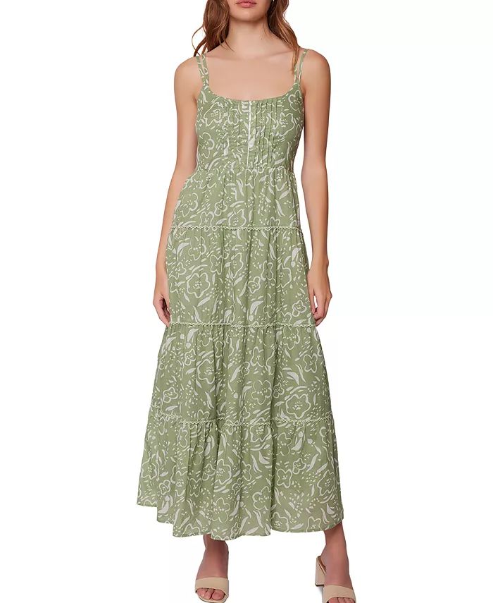 Women's Saguaro Blooms Printed Cotton Maxi Dress | Macys (US)