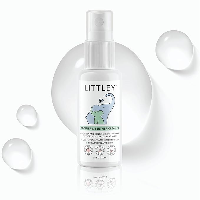Littley Pacifier & Teether Cleaner | 2 oz | Alcohol‑Free HOCl Spray for Baby Pacifiers,... | Amazon (US)