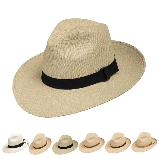 Ultrafino Fedora Packable Foldable Panama Straw Hat Classic | Amazon (US)