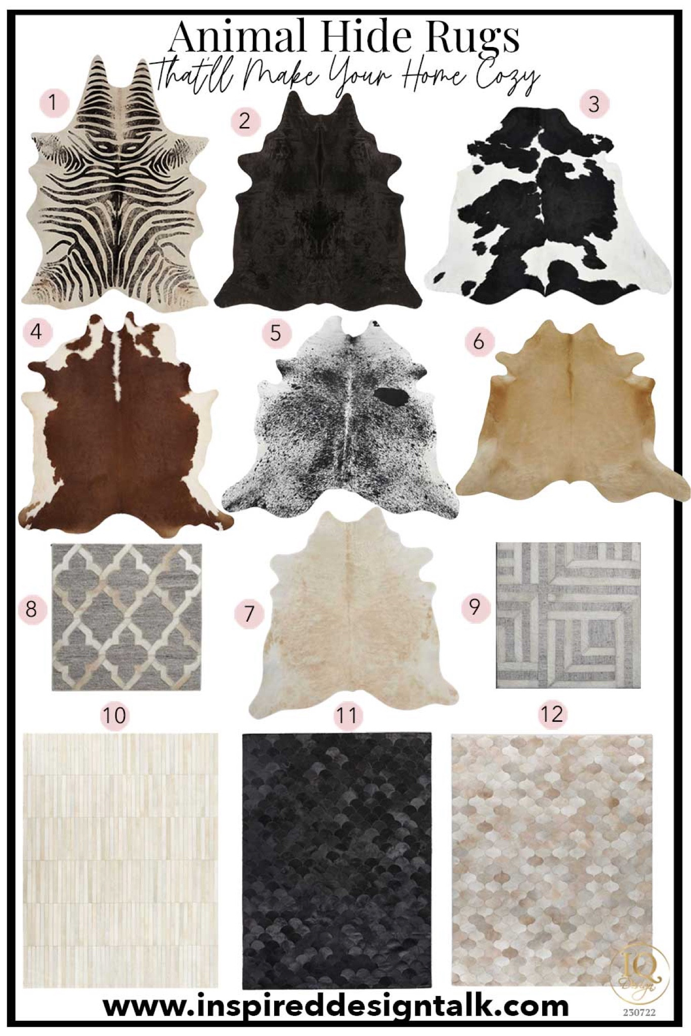 Animal hide rugs for your living room, bedroom, home office and more! 

#LTKFind #LTKhome #LTKstyletip