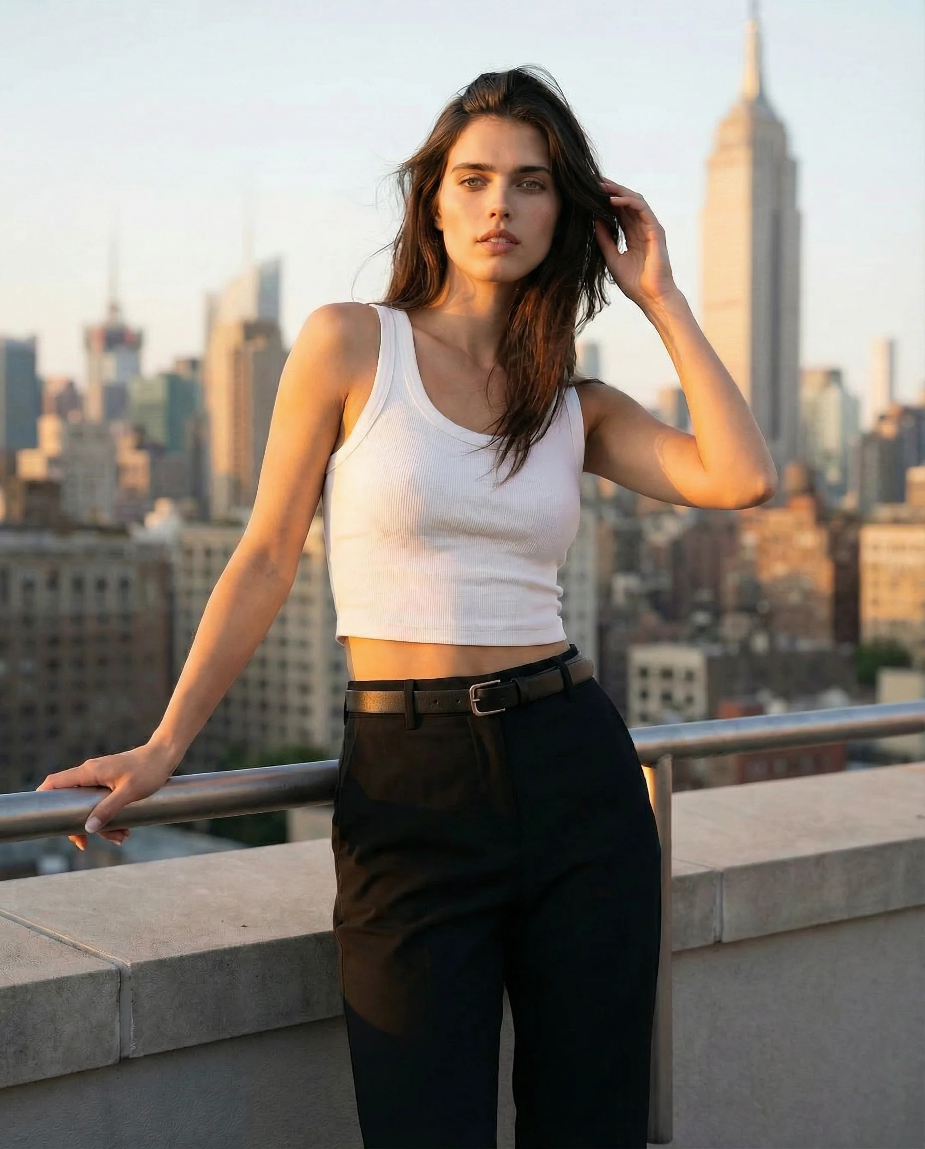 Cropped Classic Ribbed Tank | Public Veil