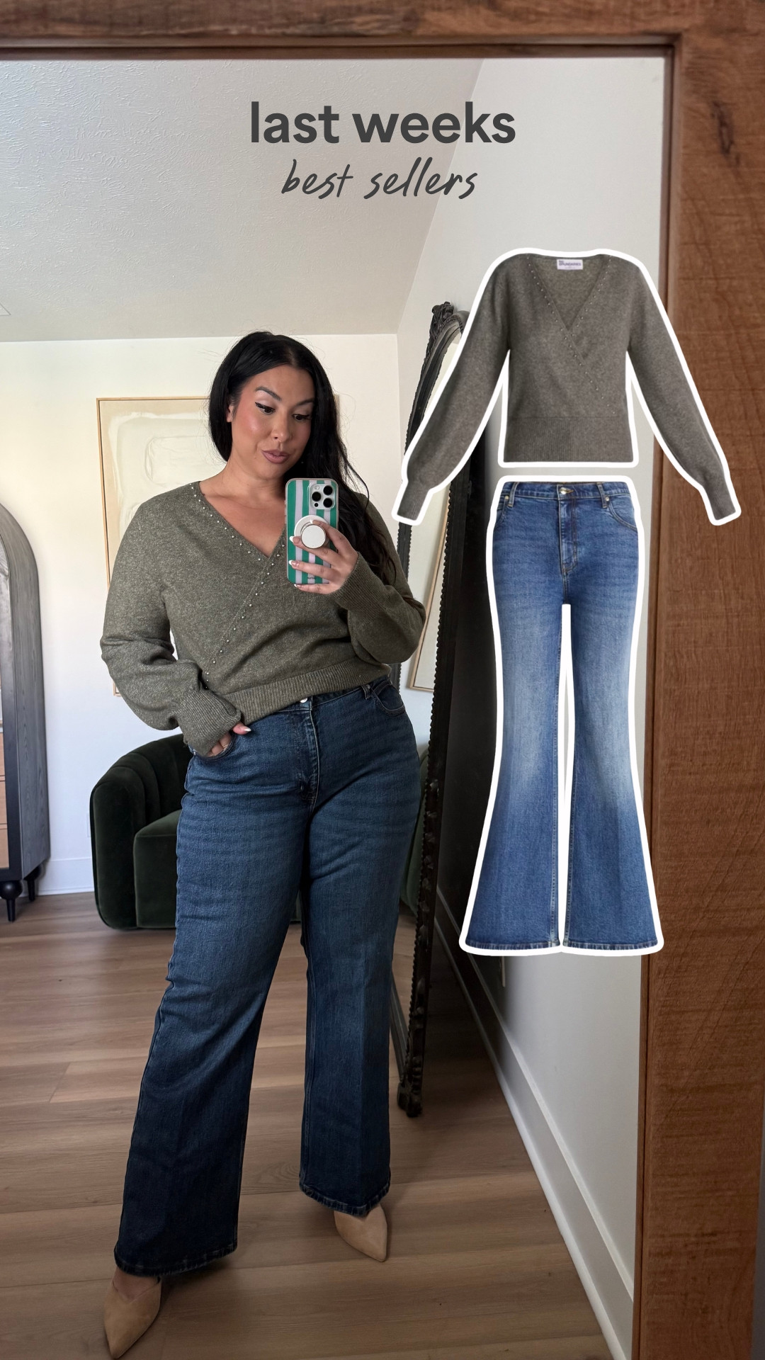 This entire outfit is one of my favorites! The sweater is super soft and the pants have the perfect stretch. Wearing a L on top and XL on the bottom. Midsize, midsize fashion, fall fashion, Walmart

#LTKootd #LTKMidsize