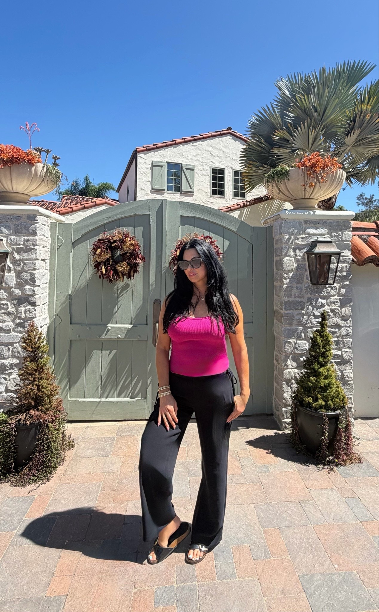 Fall Outfits! 🍁🍂

For our mild fall weather I chose to pair a hot pink top with black trousers and black Birkenstocks.

#blackpants #falldecor #tanktop #falloutfitsforwomen #datenightoutfit

#LTKSaleAlert #LTKWorkwear #LTKootd