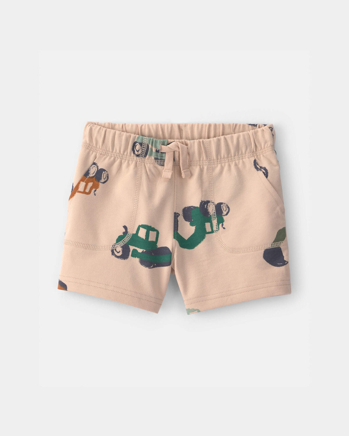 Toddler Boy Construction French Terry Shorts - Tan | Carter's Inc
