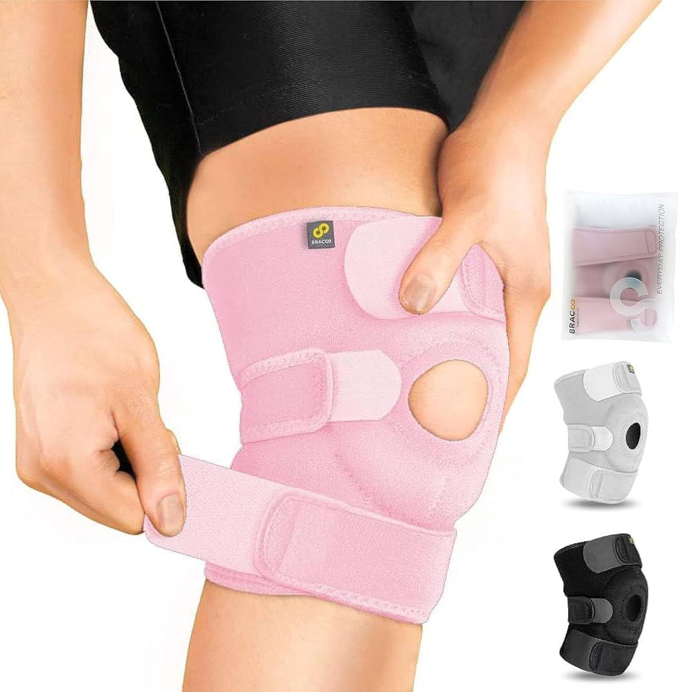 Bracoo Knee Support Brace for Men Women, Adjustable Compression Sleeve Wrap Patellar Pad Tendon -... | Amazon (US)