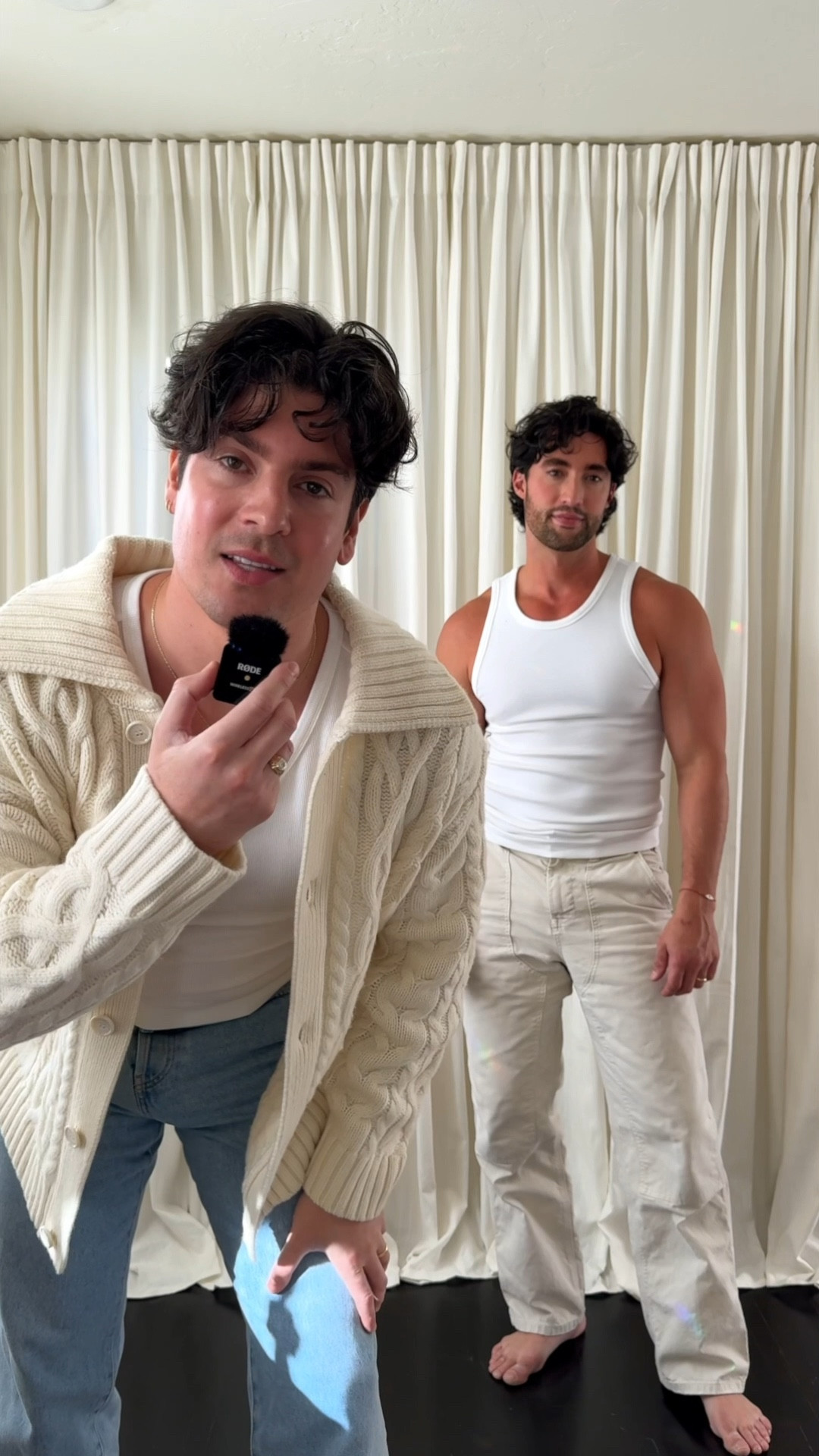 It’s 60° in LA, so the sweaters are coming out. Here’s how I styled my husband: first up, relaxed stone-colored chinos (size 32) from Banana Republic. Lug Chelsea Boots from Bottega Veneta. A brushed cashmere sweater (size medium) from Banana Republic that feels like a teddy bear, it’s so cozy. A red mini bag from AMI Paris. And aviator eyeglasses from Persol. Exact matches + similar items below.

#LTKGiftGuide #LTKMens #LTKSeasonal