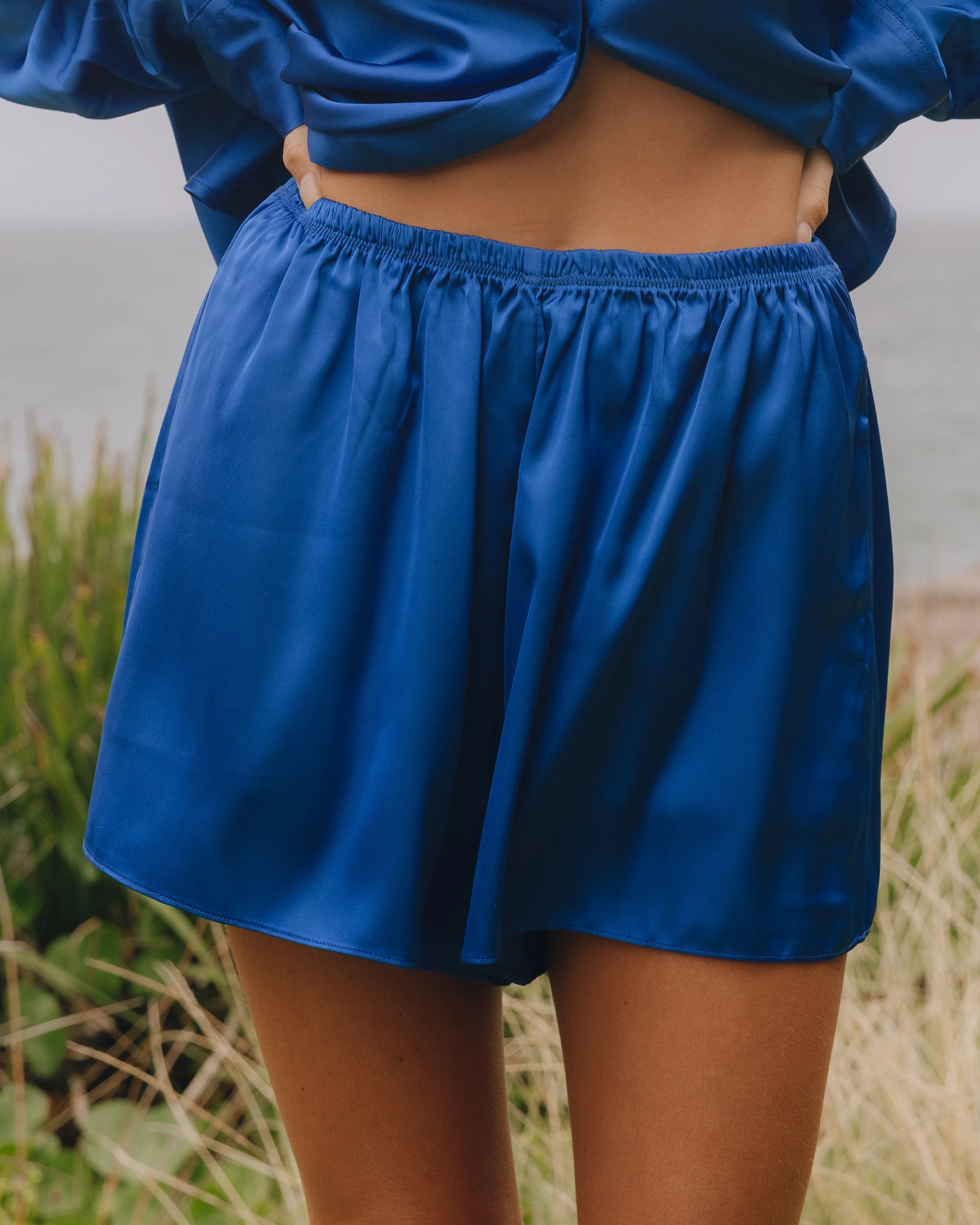 Silky Shorts - Cobalt | Daily Drills