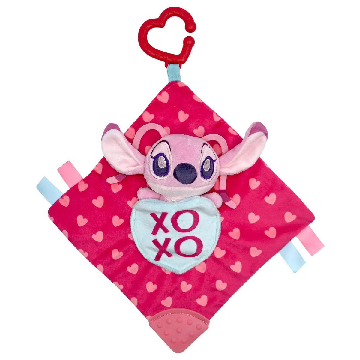 Disney Baby Lilo and Stitch Angel Valentine Hanging Crinkle Activity Square Baby Learning Toy | Target