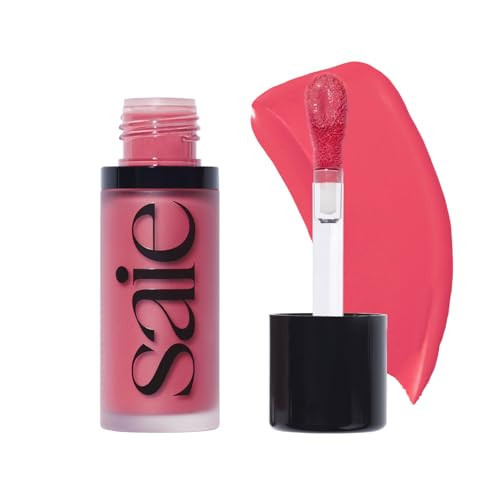 Saie Dew Liquid Blush for Cheeks - Hydrating Cream Blush Stick with a Blendable + Buildable Formula - Skincare Infused Dewy Cheek Tint for a Natural Flush - Glowy Makeup Essential - Flirty (.40 oz) | Amazon (US)